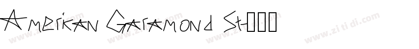 American Garamond St字体转换